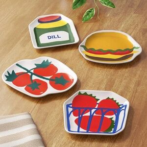 Set Of 4 Room Essentials Appetizers Plates Summer Fun